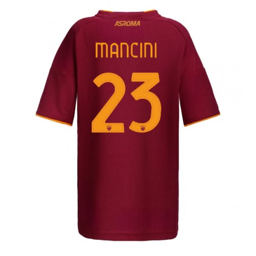 AS Roma Gianluca Mancini #23 Primera Equipación Mujer 2025-26 Manga Corta AS Roma Gianluca Mancini #23 Primera Equipación Mujer 2025-26 Manga Corta
